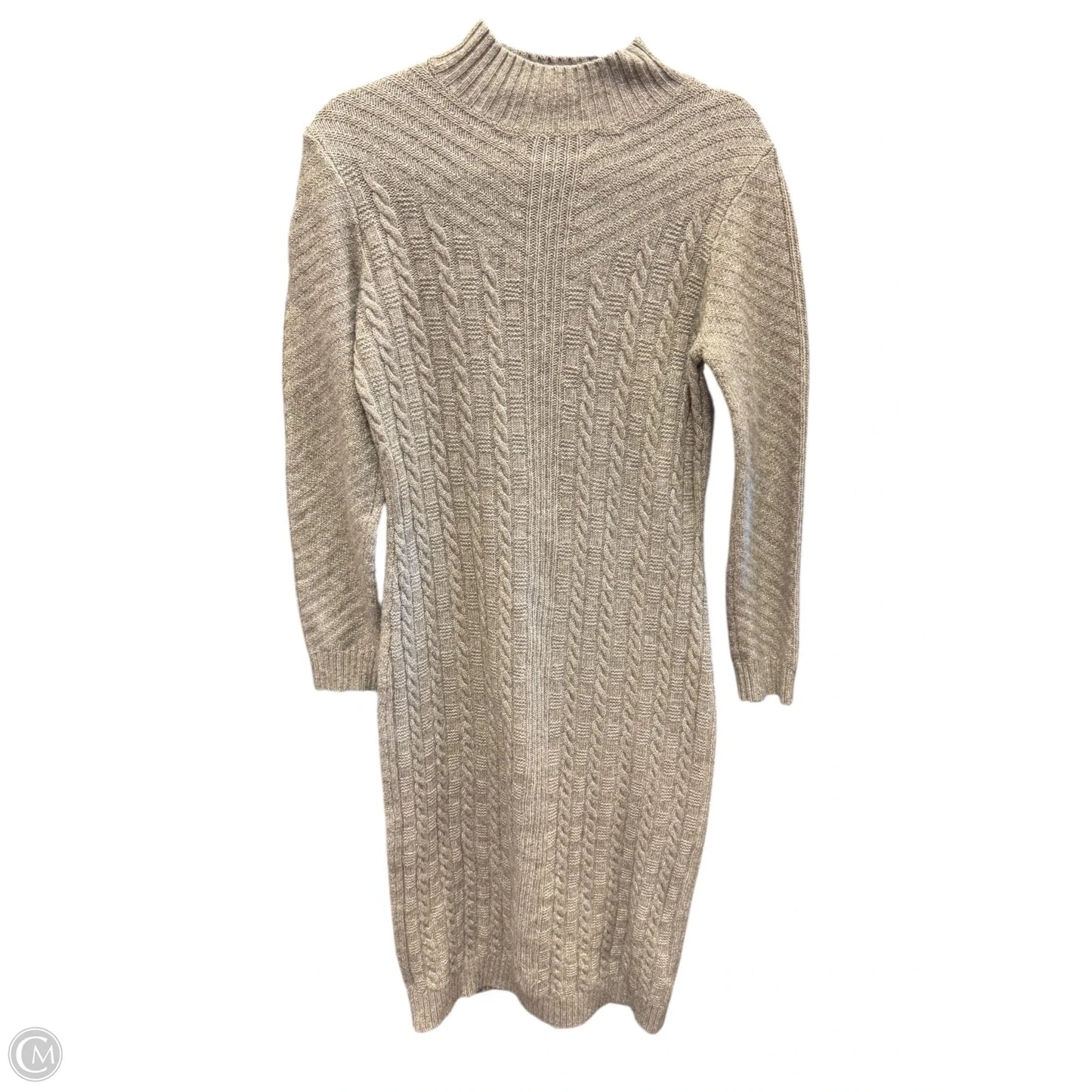 Dress Casual Midi By Tahari In Taupe, Size: 10
