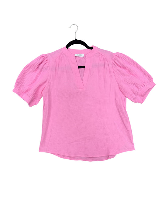 Top Short Sleeve By Clothes Mentor In Pink, Size: S