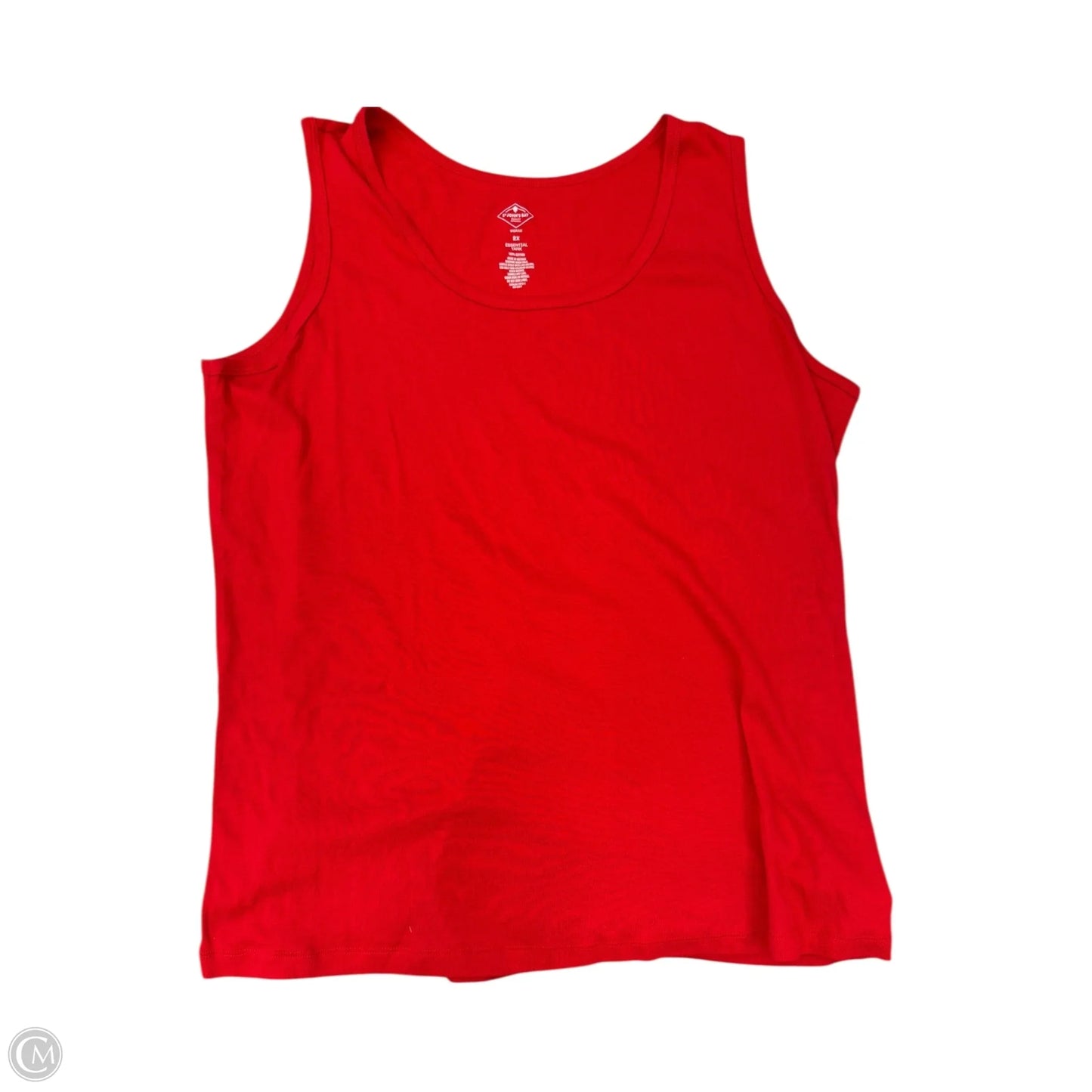 Top Sleeveless By St Johns Bay In Red, Size: 2x