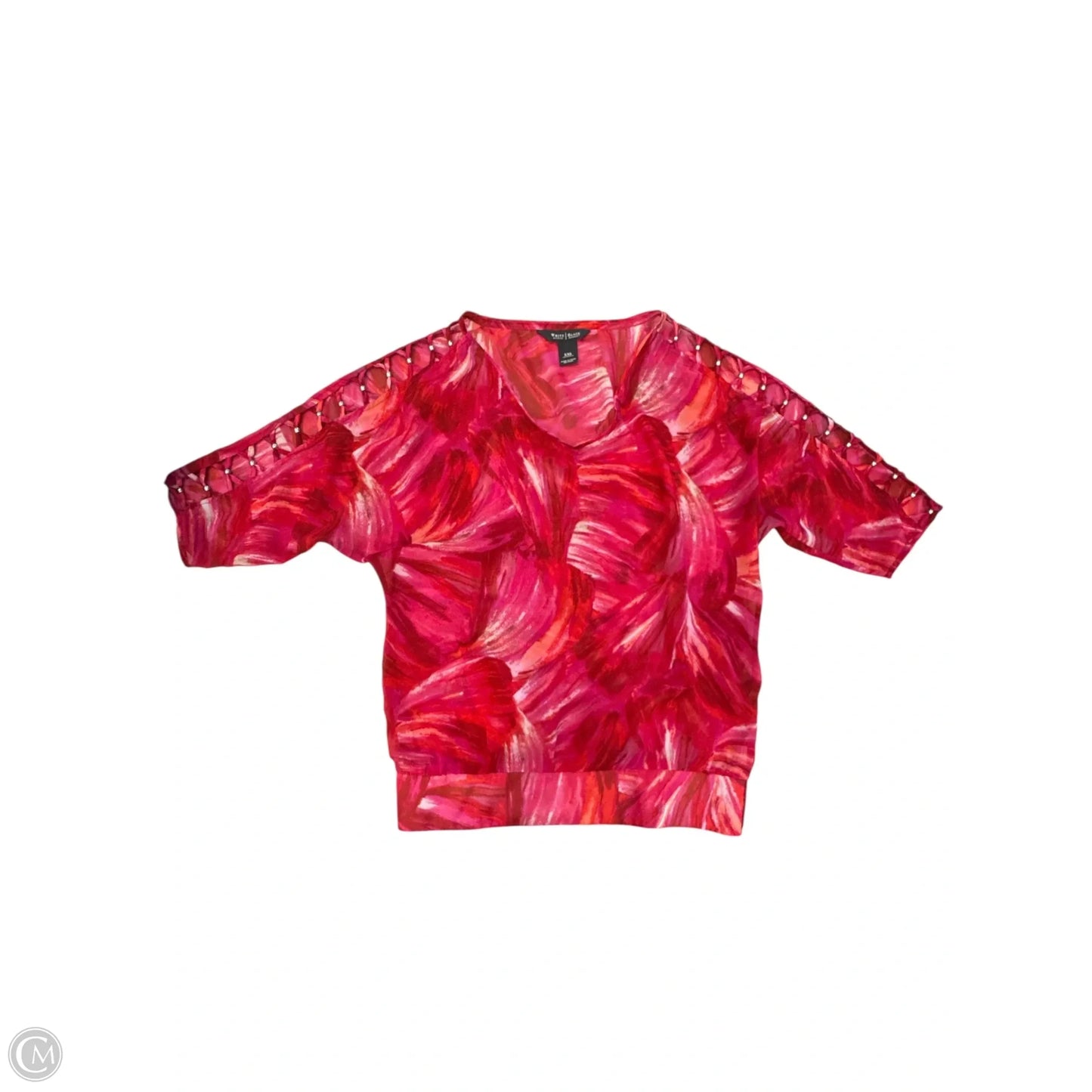 Top Short Sleeve By White House Black Market In Pink, Size: Xxs