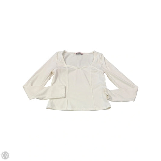 Top Long Sleeve By So In Cream, Size: L