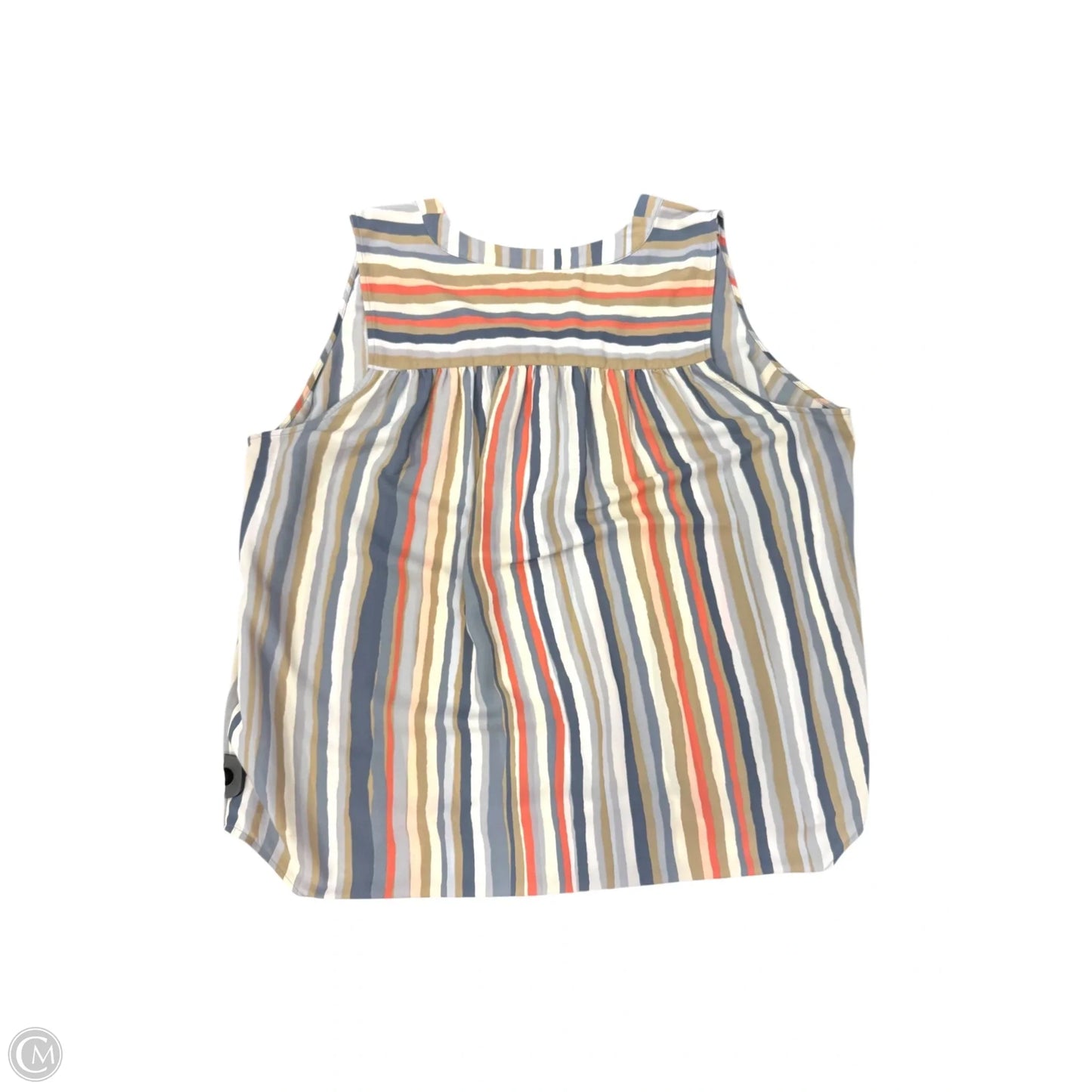 Top Sleeveless By Evri In Striped Pattern, Size: 1x