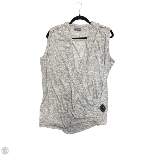 Top Sleeveless By Market & Spruce In Grey, Size: 2x
