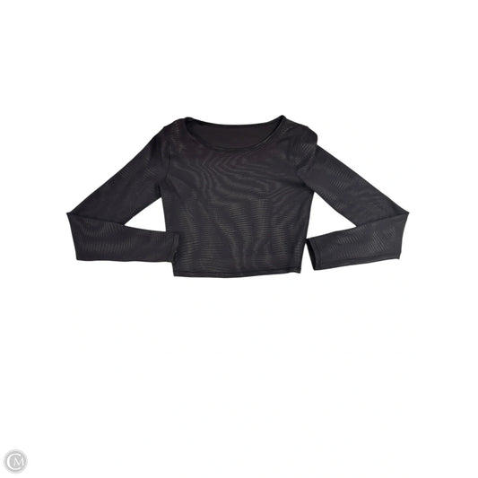 Athletic Top Long Sleeve Crewneck By Lululemon In Black, Size: L