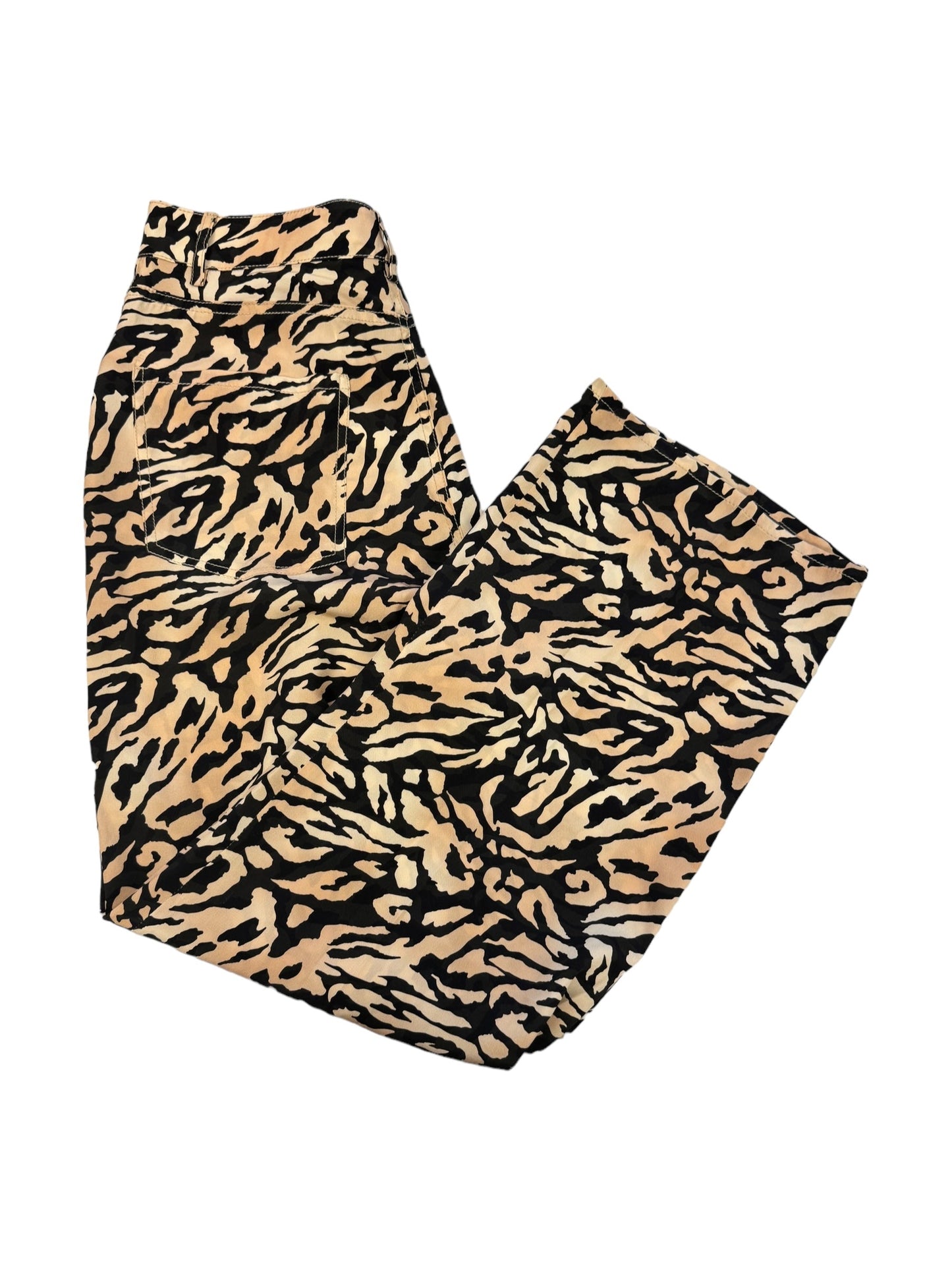 Animal Print Pants Wide Leg Clothes Mentor, Size 8