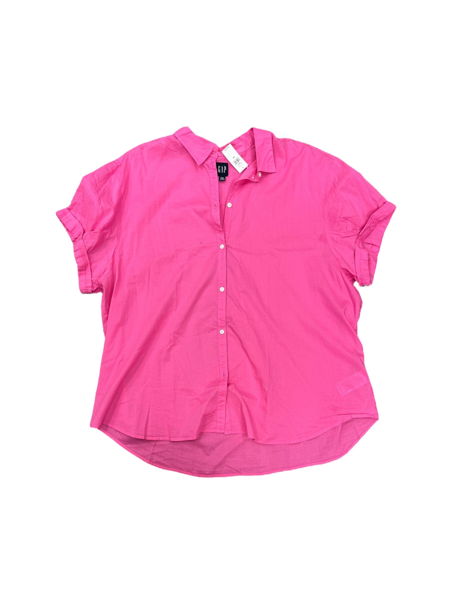 Pink Blouse Short Sleeve Gap, Size 1x