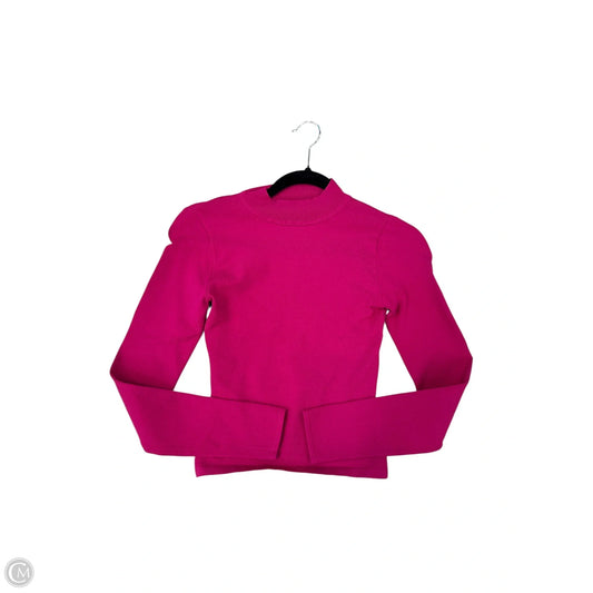 Top Long Sleeve By Babaton In Pink, Size: Xs