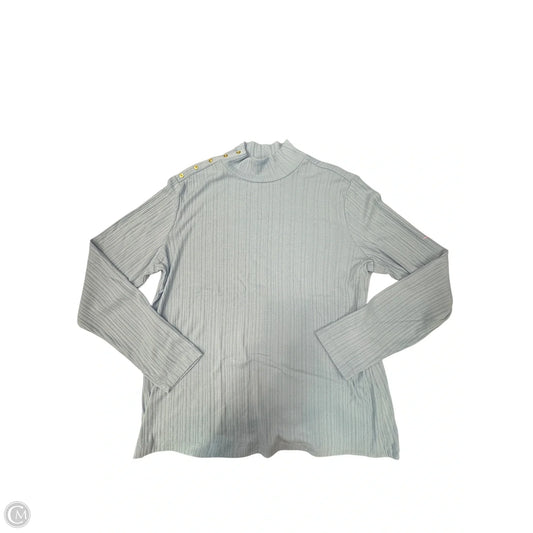 Top Long Sleeve By Croft And Barrow In Blue, Size: Xl