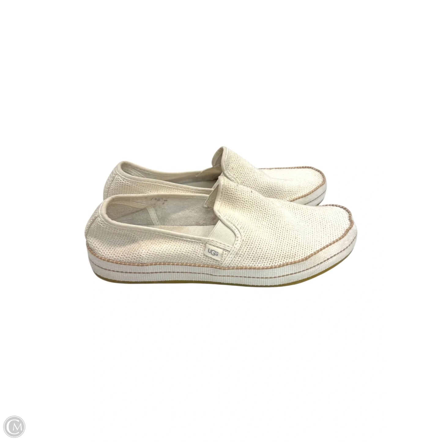 Shoes Flats By Ugg In Cream, Size: 9.5