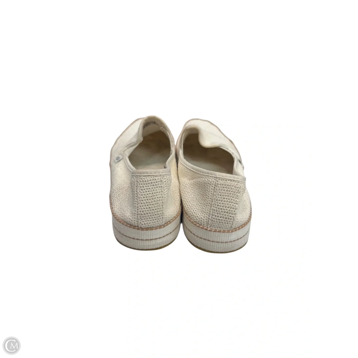 Shoes Flats By Ugg In Cream, Size: 9.5