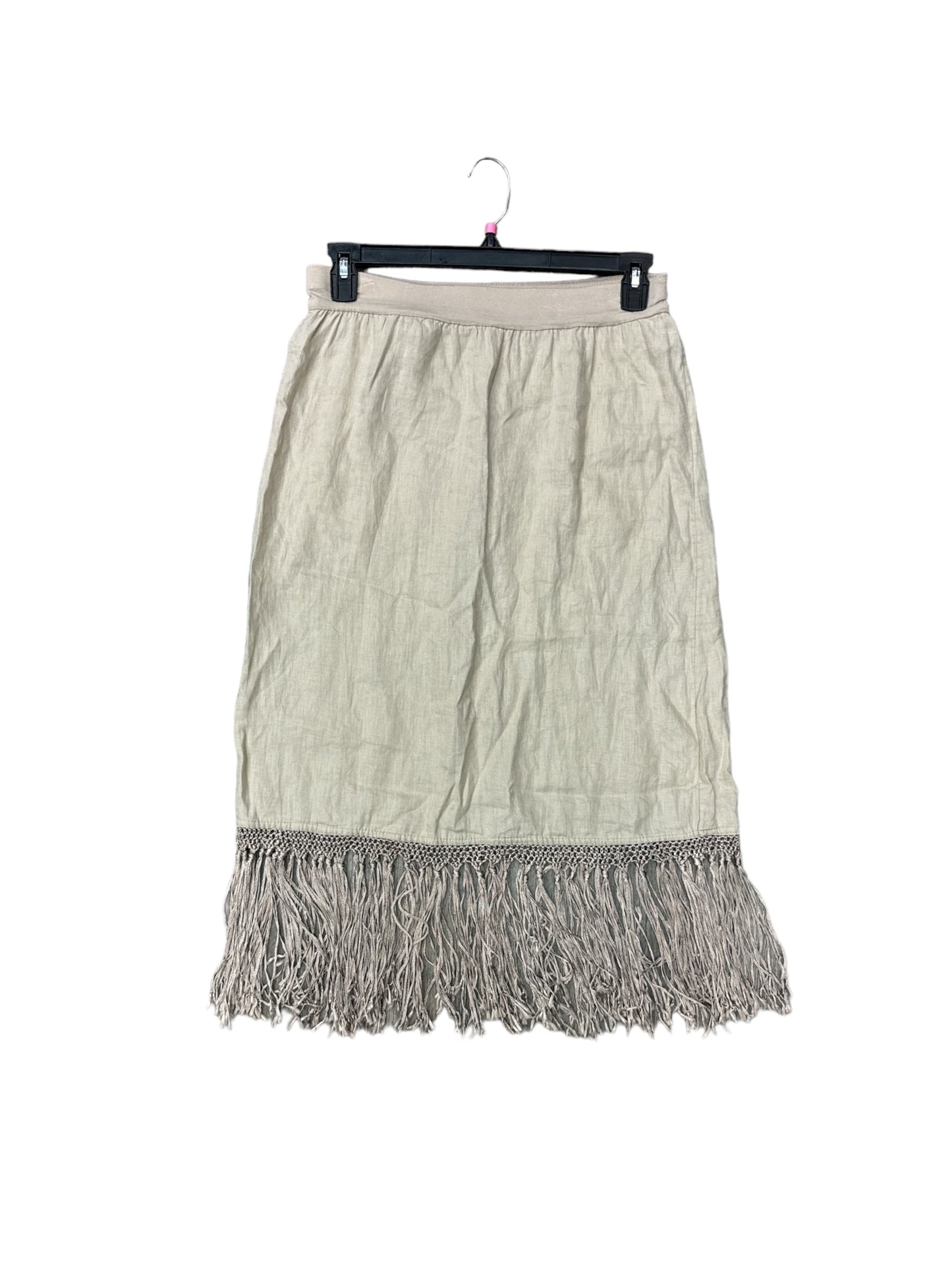 Tan Skirt Midi Chicos, Size 6