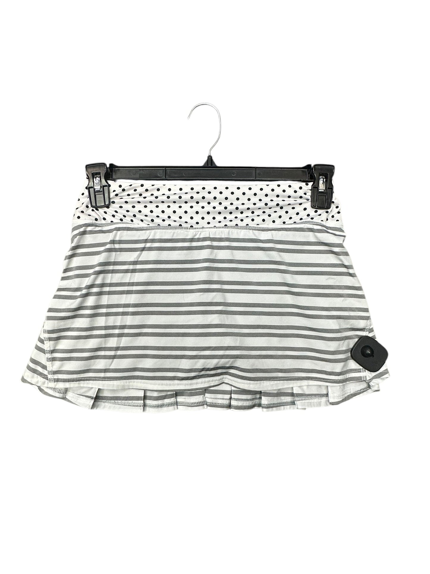 Athletic Skort By Lululemon In Grey & White, Size: S