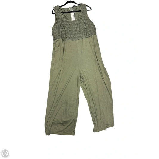 Jumpsuit By Clothes Mentor In Green, Size: 18