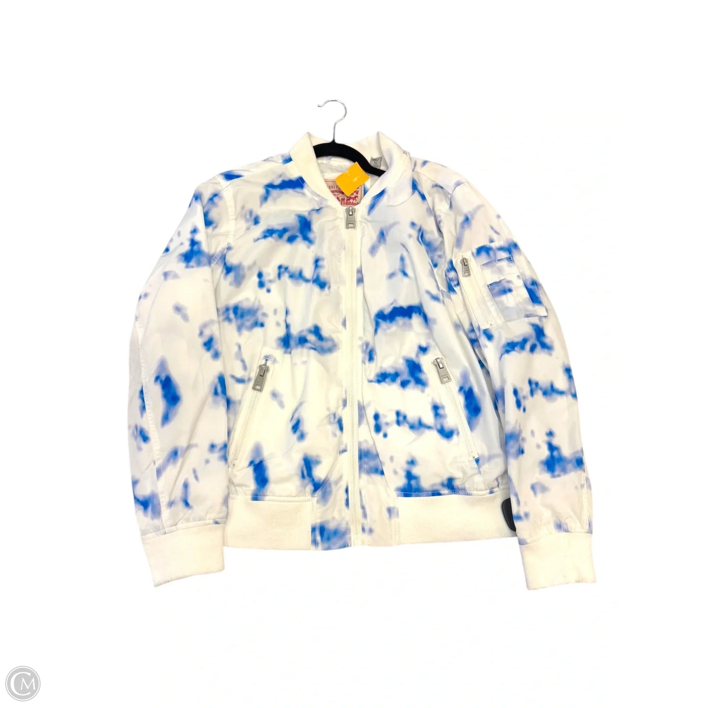 Jacket Windbreaker By Levis In White, Size: Xl