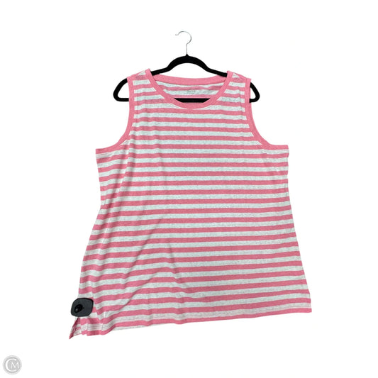 Tank Top By Talbots In Pink, Size: 2x