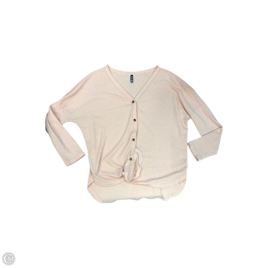 Cardigan By Clothes Mentor In Pink, Size: M
