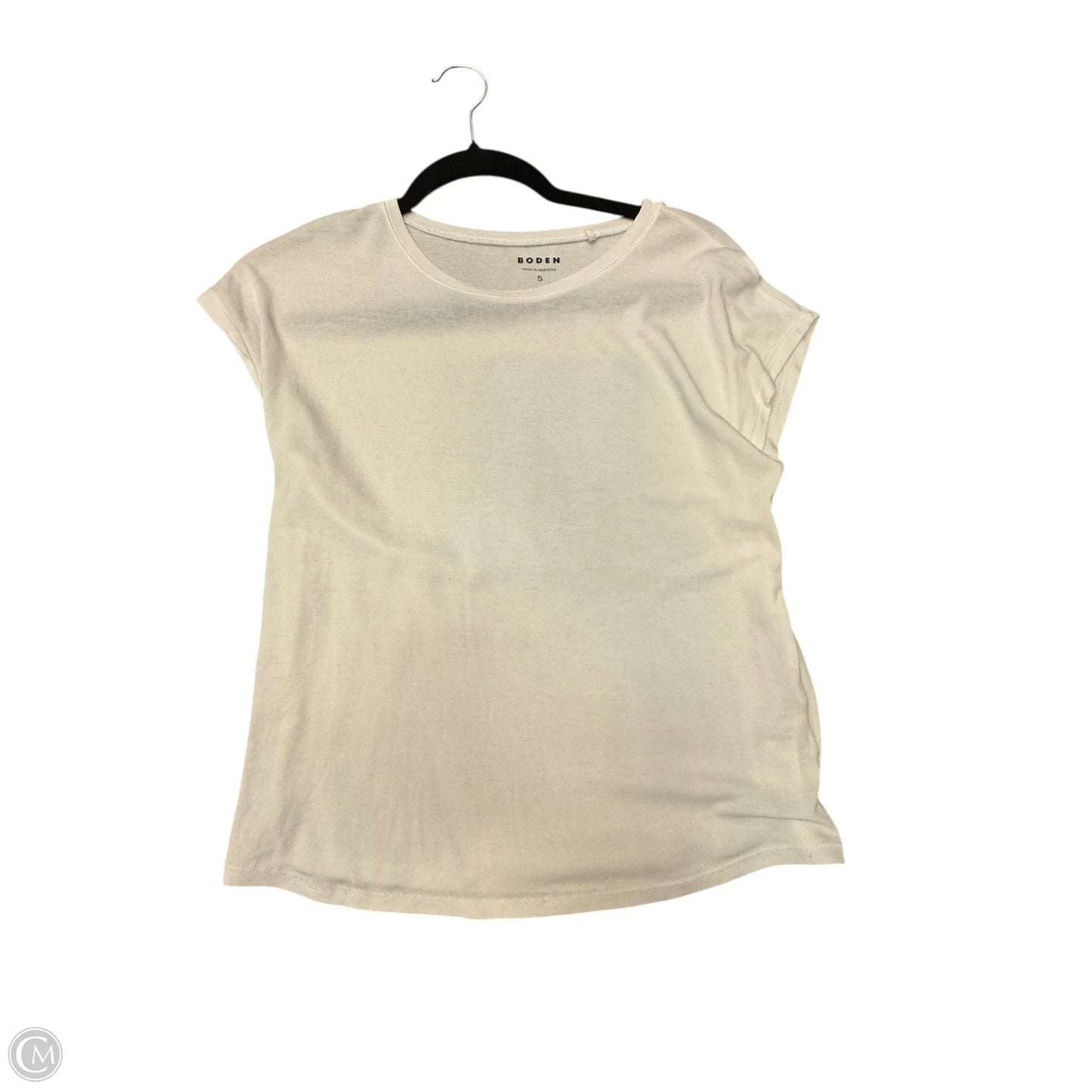 Top Short Sleeve By Boden In White, Size: S