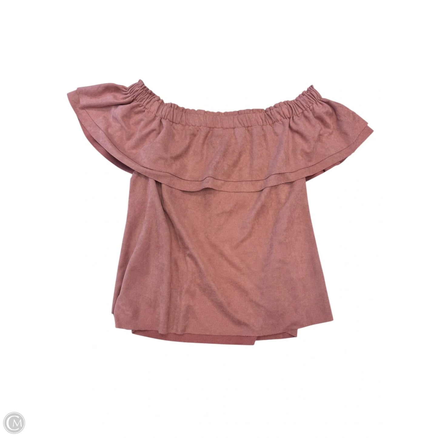 Top Short Sleeve By Young Fabulous & Broke In Pink, Size: M