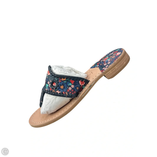 Sandals Flats By Jack Rogers In Floral Print, Size: 6.5