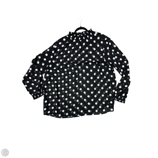 Blouse Long Sleeve By Torrid In Black, Size: 4x