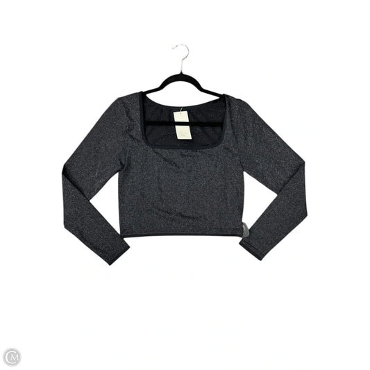 Athletic Top Long Sleeve Crewneck By All In Motion In Black, Size: L