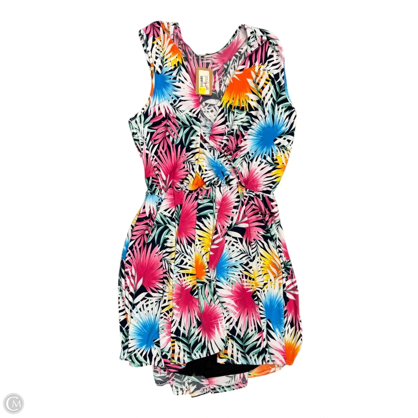 Dress Casual Midi By White Birch In Tropical Print, Size: 24