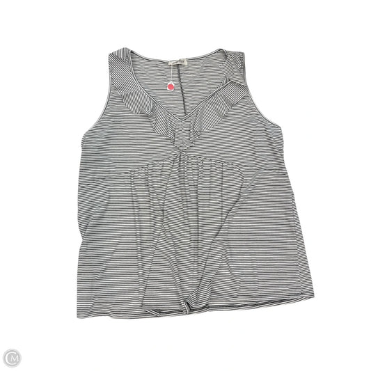 Top Sleeveless By Haptics In Striped Pattern, Size: 3x