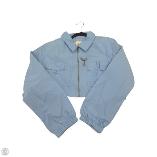 Jacket Windbreaker By Urban Outfitters In Blue, Size: L