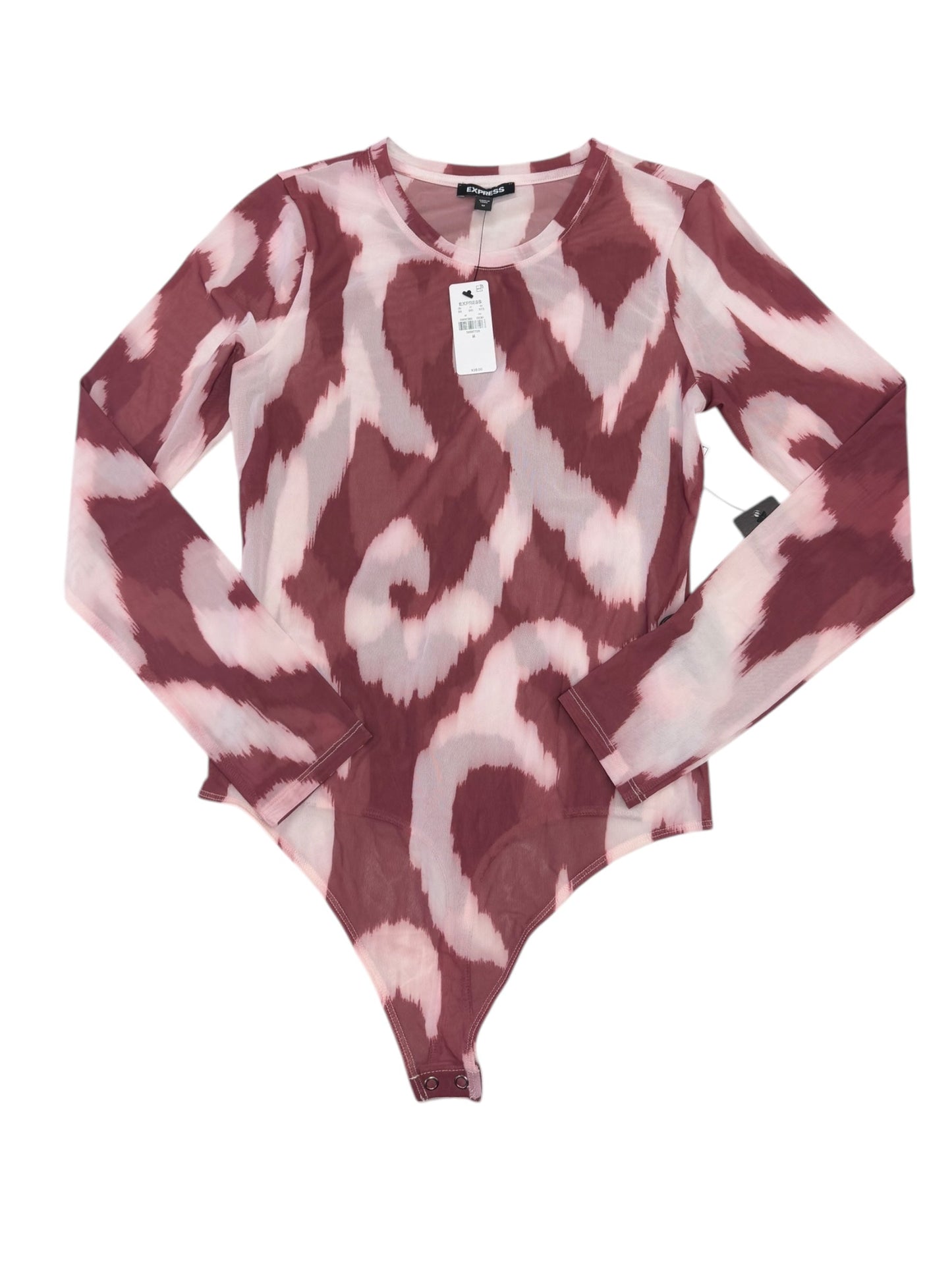 Bodysuit By Express In Red, Size: M