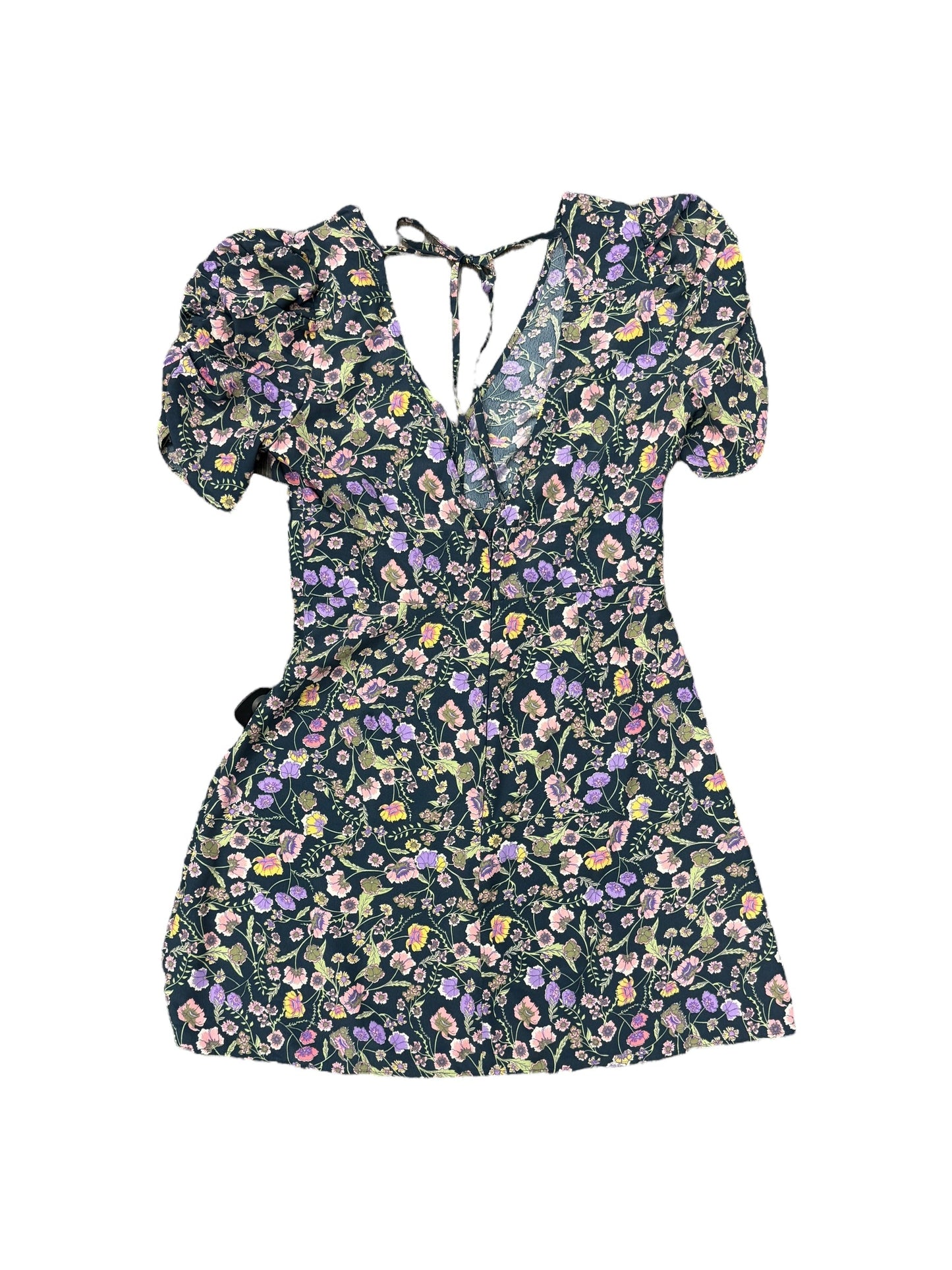 Floral Print Dress Casual Short Top Shop, Size 6