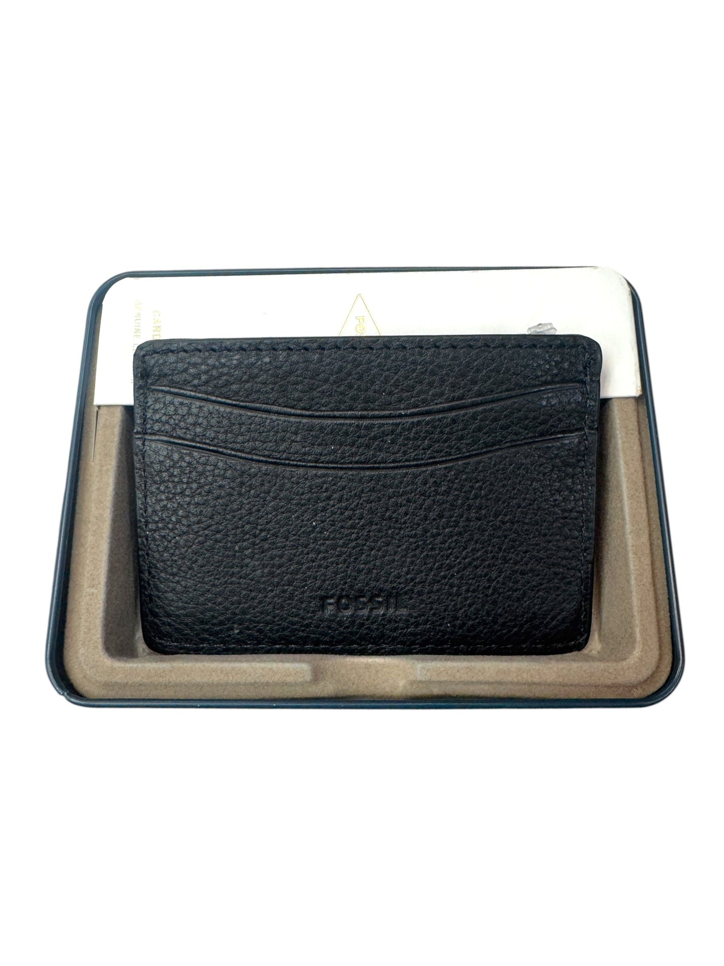 Wallet Leather By Fossil, Size: Small