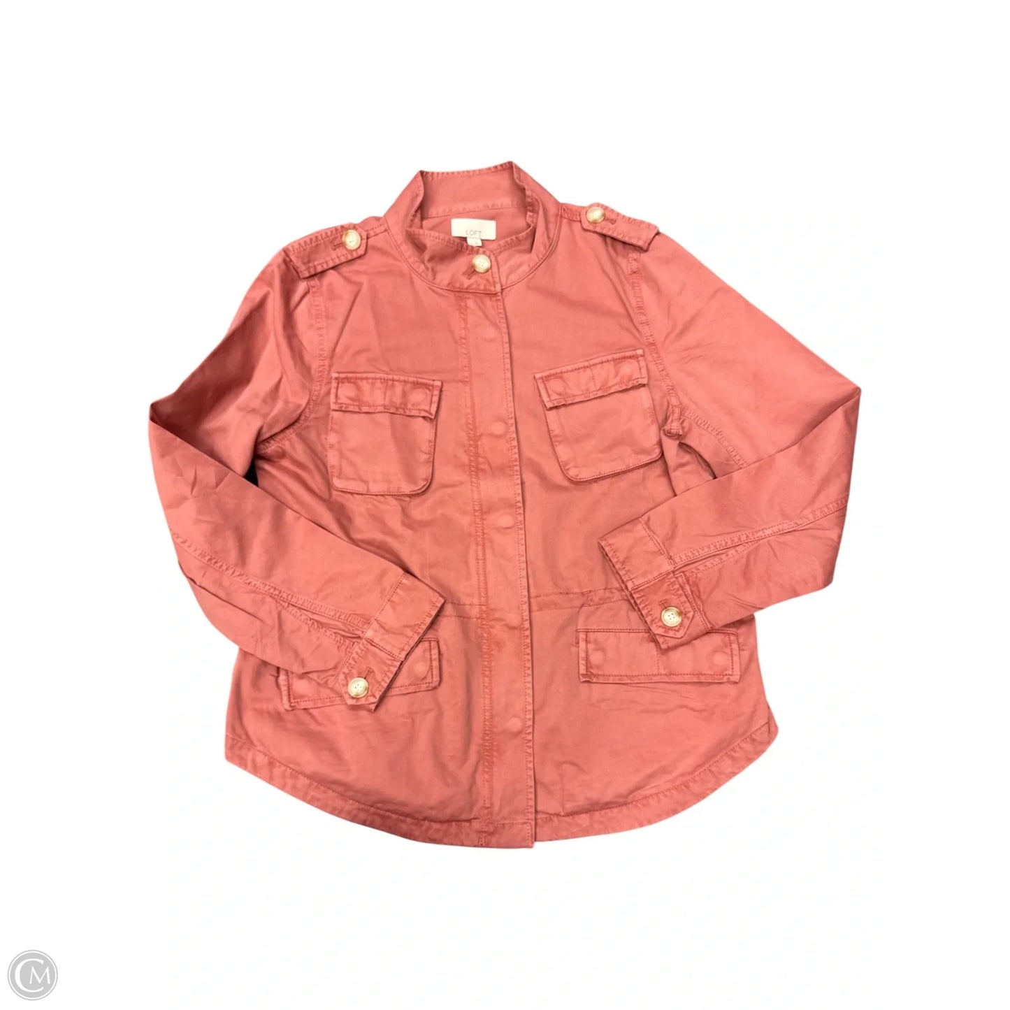 Jacket Utility By Loft In Pink, Size: L