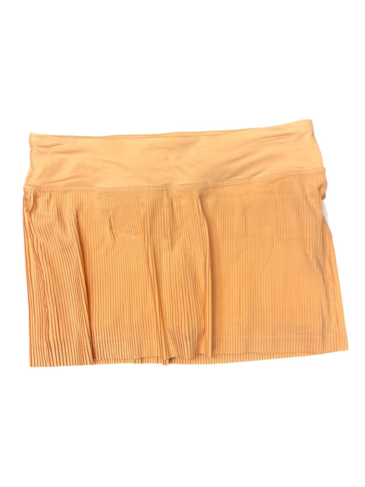 Athletic Skort By Lululemon In Orange, Size: 6