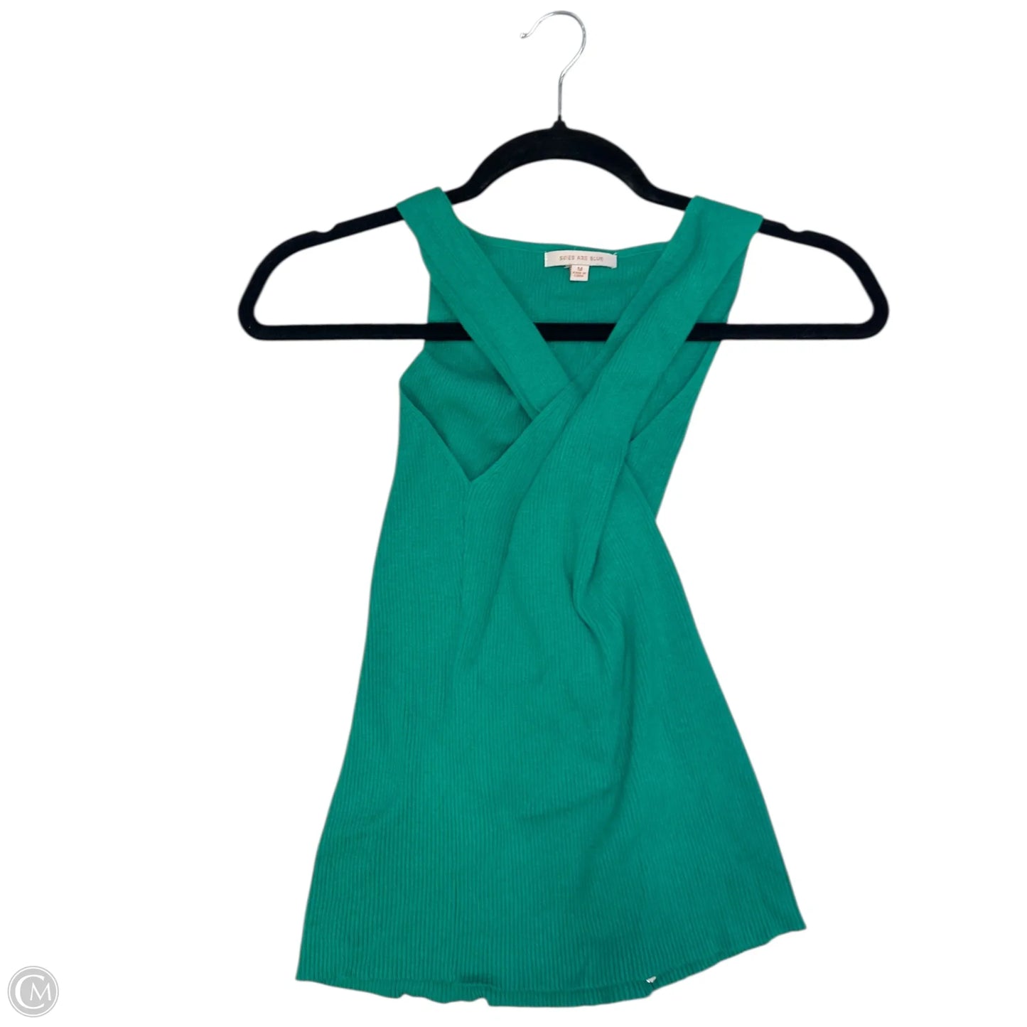 Top Sleeveless By Skies Are Blue In Green, Size: M