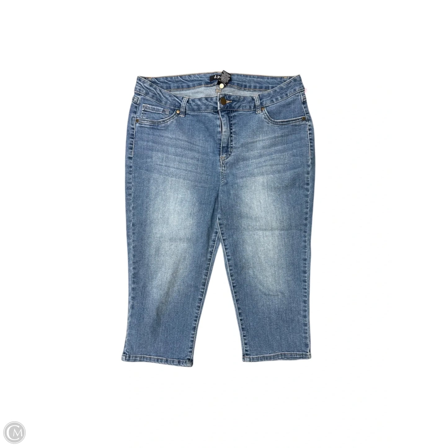 Capris By D Jeans In Blue Denim, Size: 12