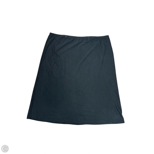 Skirt Midi By Lands End In Black, Size: 3x