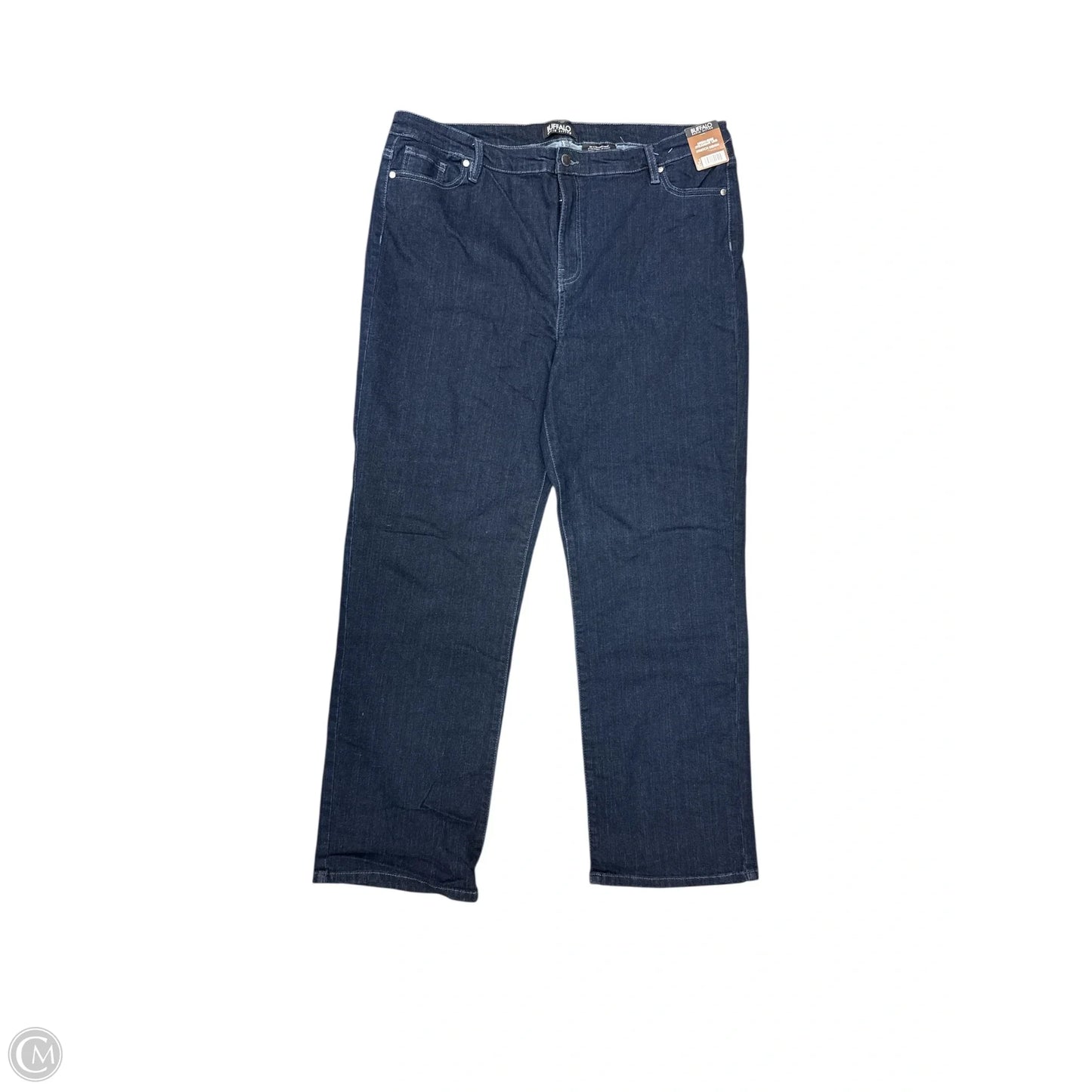 Jeans Straight By Buffalo David Bitton In Blue Denim, Size: 18