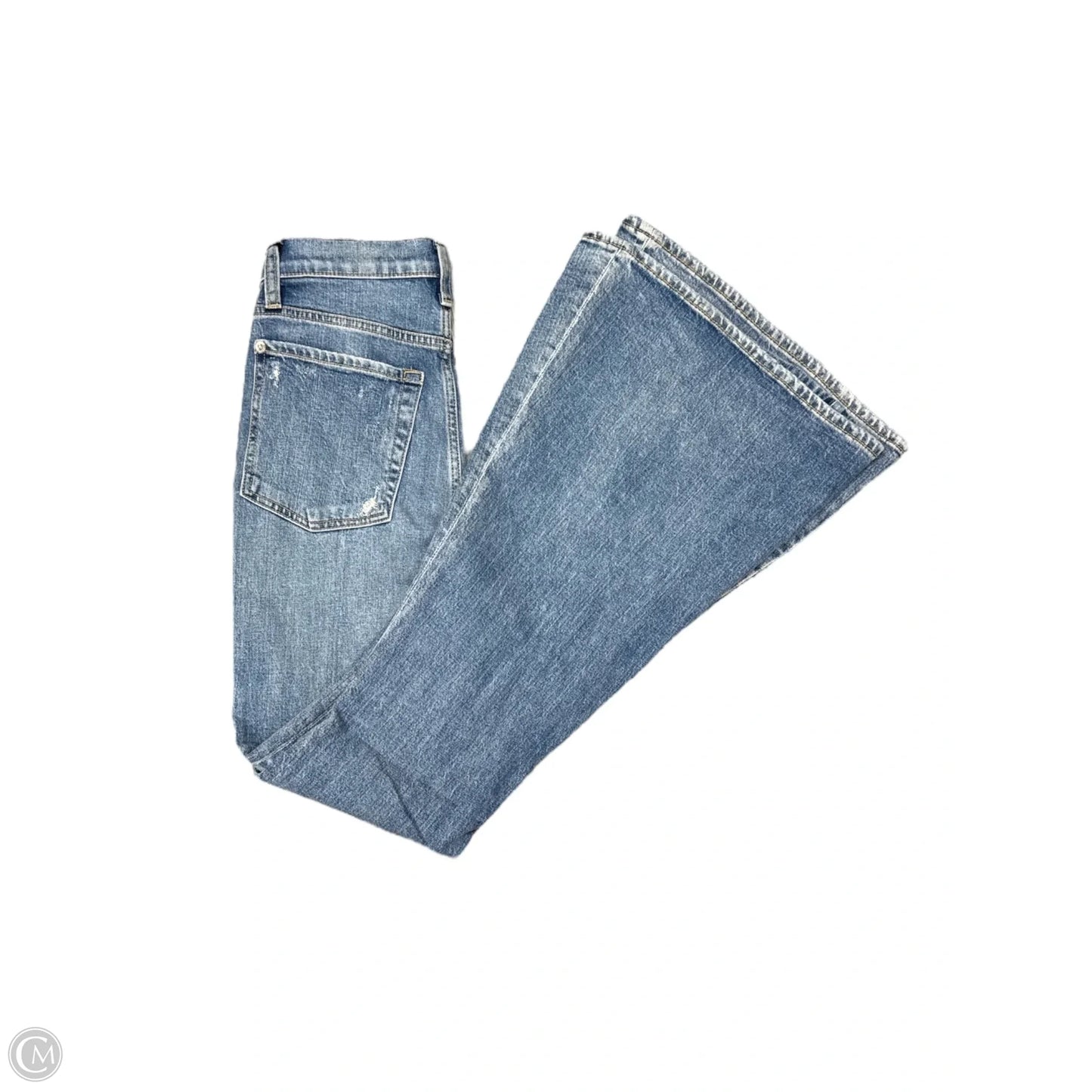 Jeans Flared By 7 For All Mankind In Blue Denim, Size: 2