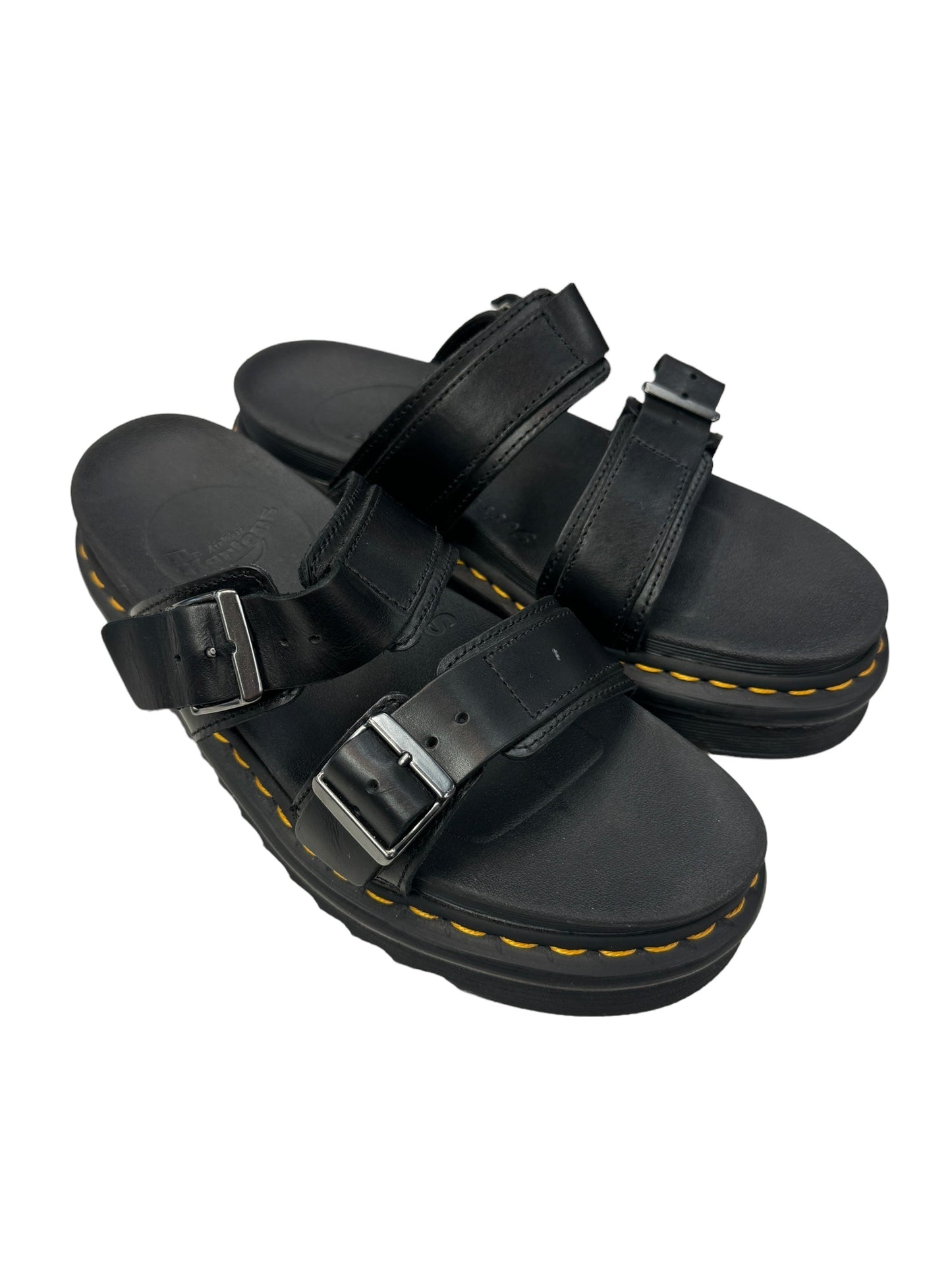 Black Sandals Designer Dr Martens, Size 8