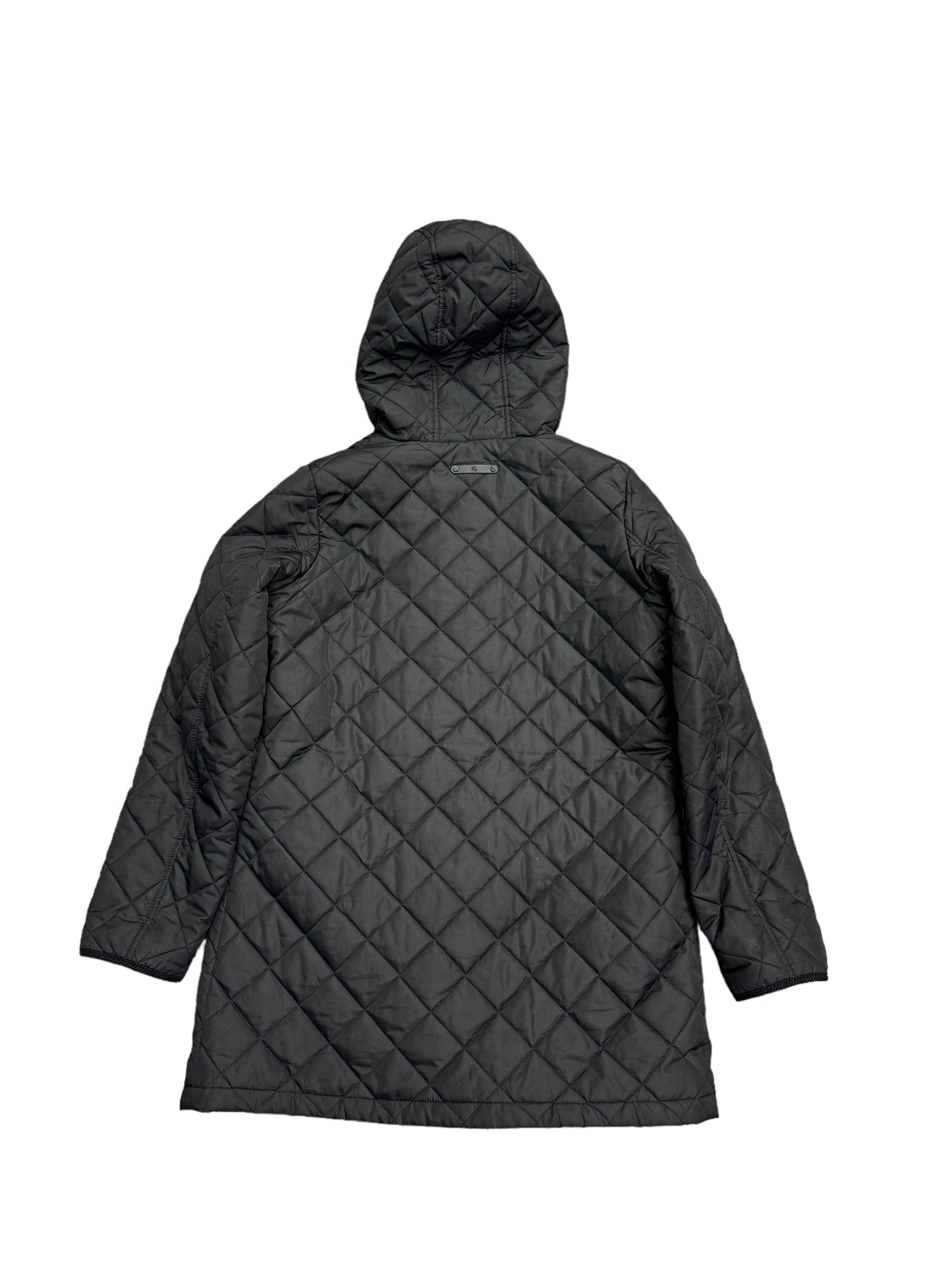 Coat Puffer & Quilted By Lauren By Ralph Lauren In Black, Size: M