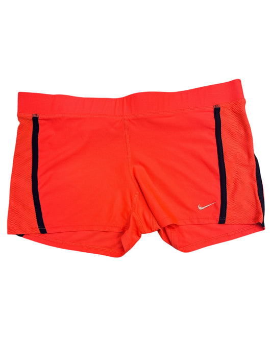 Athletic Shorts By Nike In Orange, Size: M