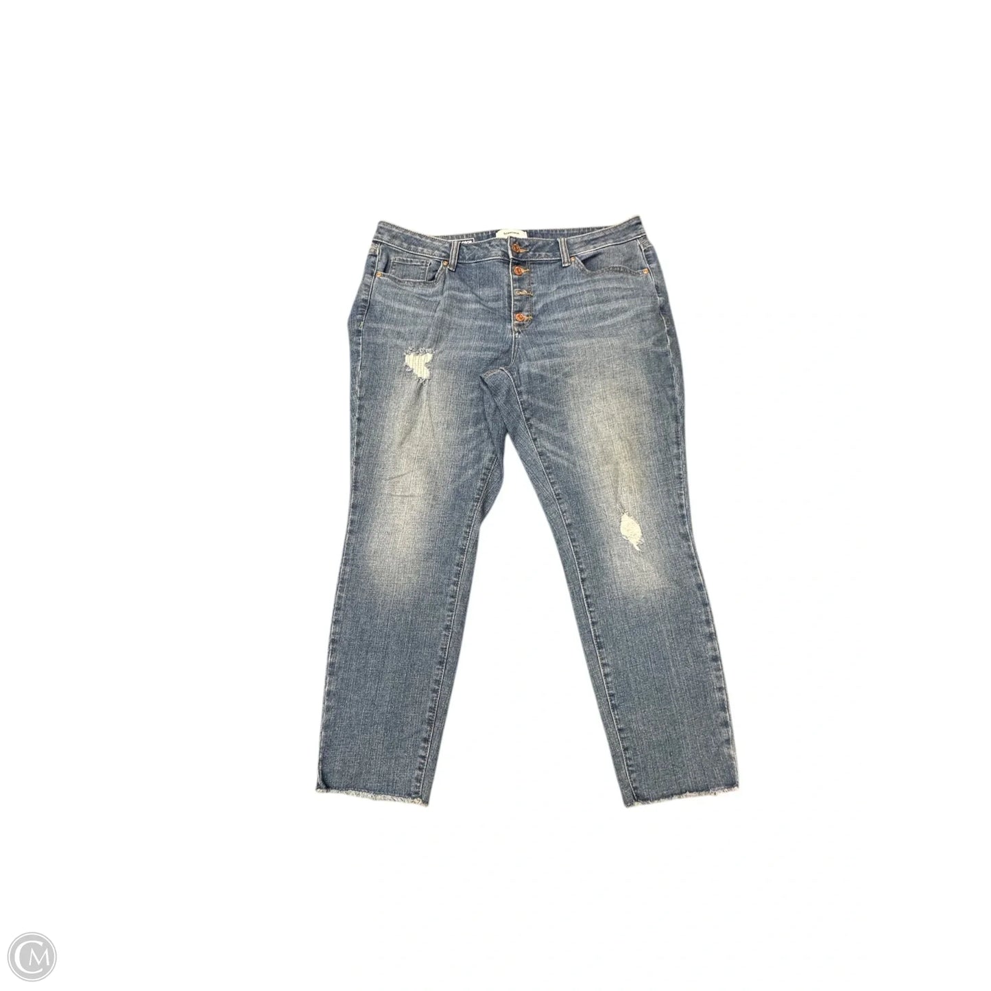 Jeans Straight By Sonoma In Blue Denim, Size: 18