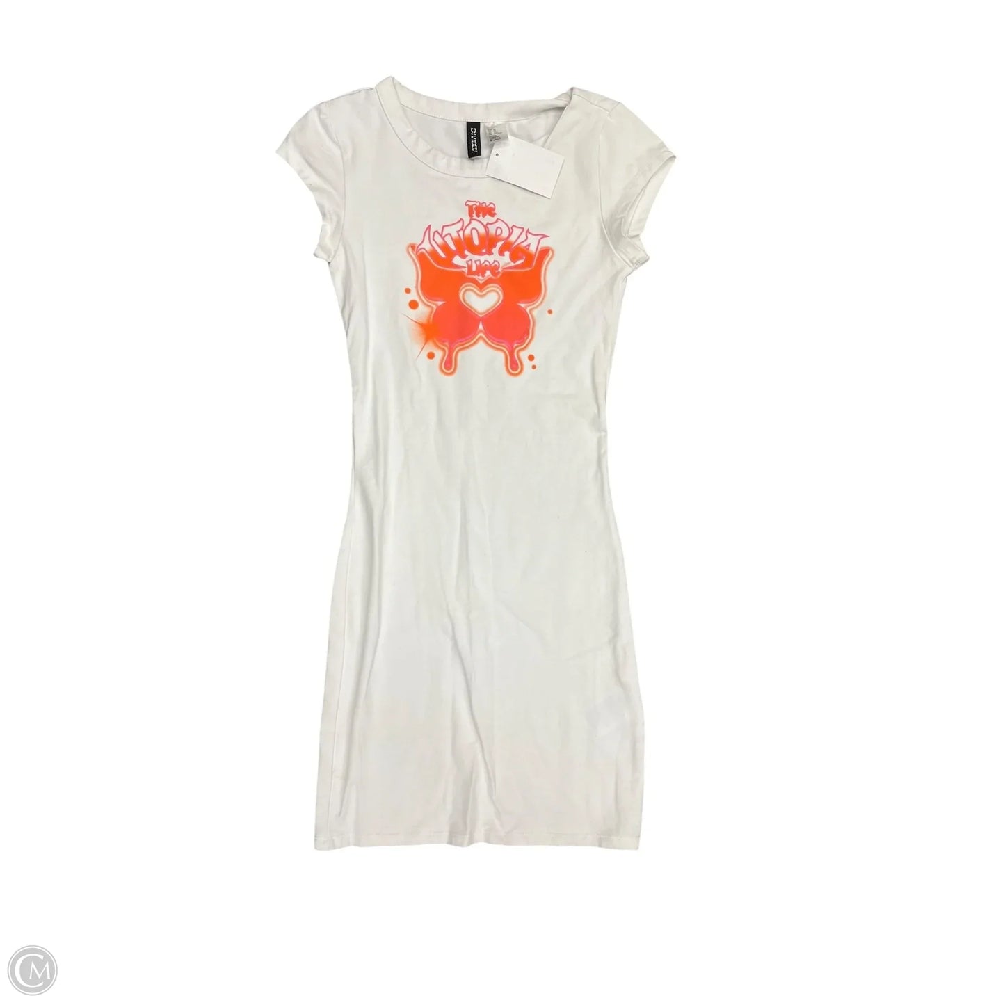 Dress Casual Midi By Divided In White, Size: 0