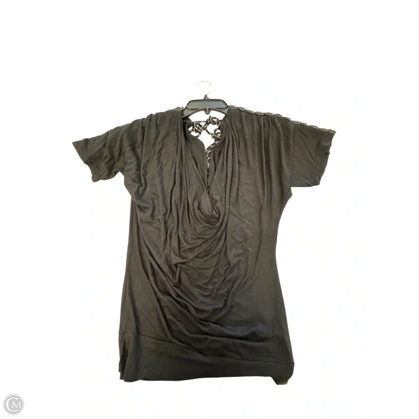 Top Short Sleeve By Bke In Black, Size: S