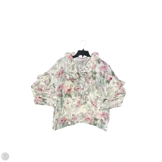 Top Long Sleeve By Polo Ralph Lauren In Pink, Size: L