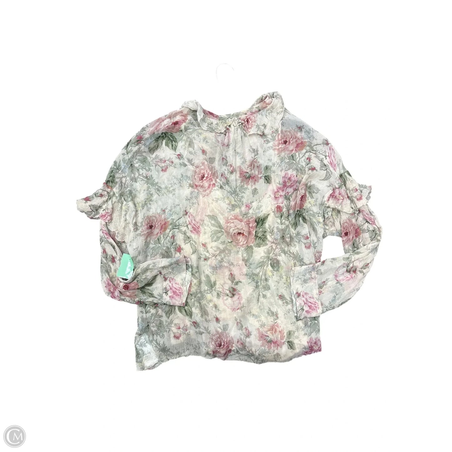 Top Long Sleeve By Polo Ralph Lauren In Pink, Size: L