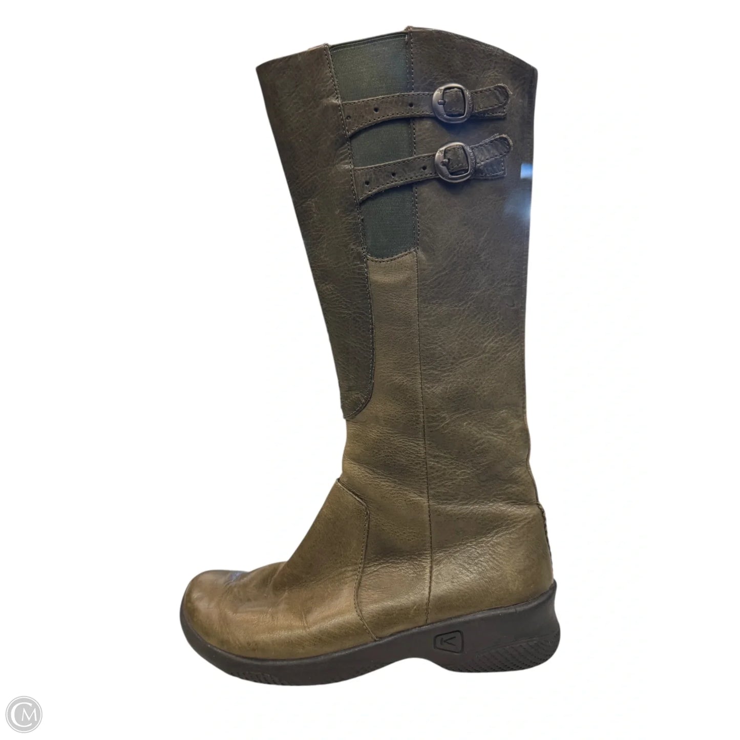 Boots Mid-calf Flats By Keen In Green, Size: 7