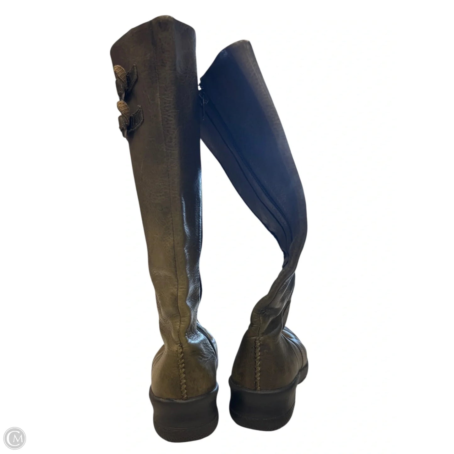 Boots Mid-calf Flats By Keen In Green, Size: 7