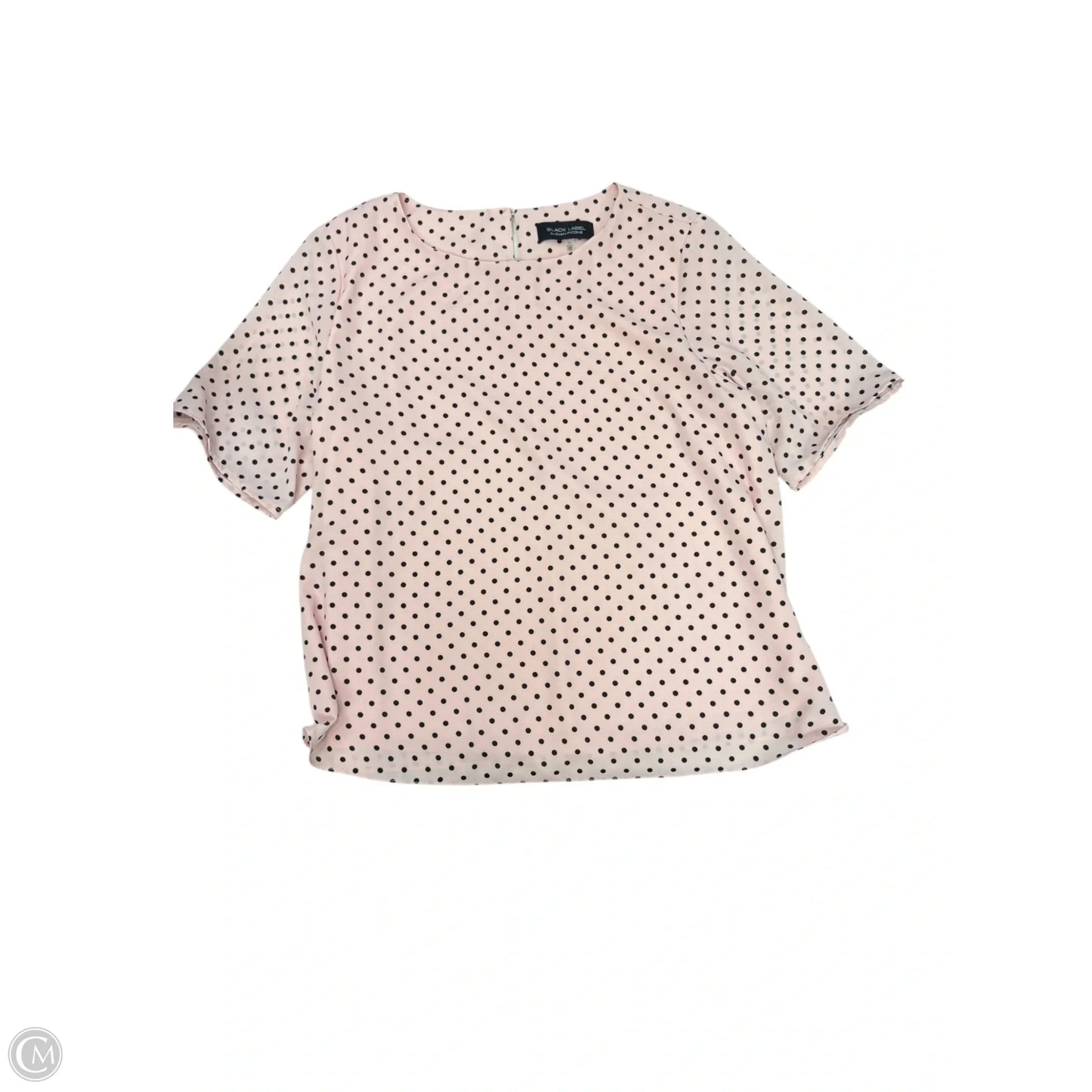 Top Short Sleeve By Black Label In Pink, Size: Xl