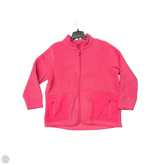 Sweatshirt Collar By Talbots In Pink, Size: 2x